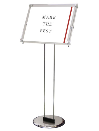 常磐精工 ポールスタンド クリエイティブアクリルスタンド A3横 CAS-A3Y|【店舗用品】