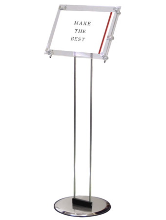 常磐精工 ポールスタンド クリエイティブアクリルスタンド A4横 CAS-A4Y|【店舗用品】