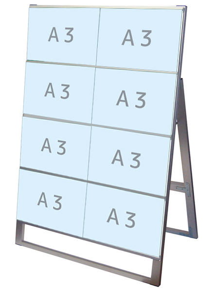 常磐精工 カードケーススタンド看板 A3横8片面 CCSK-A3Y8K|【店舗用品】