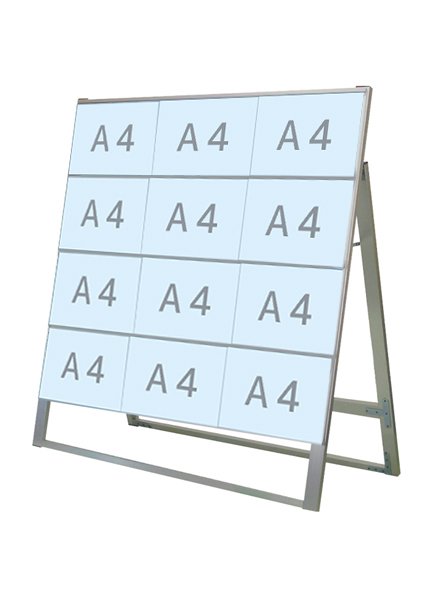 常磐精工 カードケーススタンド看板 A4横12片面 CCSK-A4Y12K|【店舗用品】