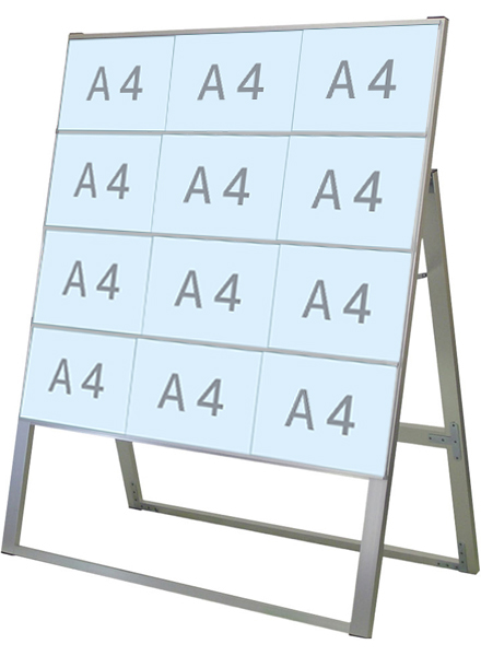 常磐精工 カードケーススタンド看板 A4横12片面ハイ CCSK-A4Y12KH|【店舗用品】