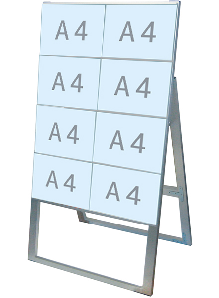 常磐精工 カードケーススタンド看板 A4横8片面ハイ CCSK-A4Y8KH|【店舗用品】