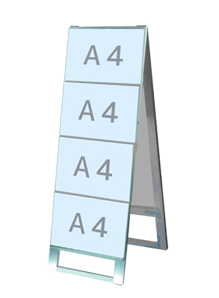 常磐精工 カードケーススタンド看板 A4横8両面 CCSK-A4Y8R|【店舗用品】