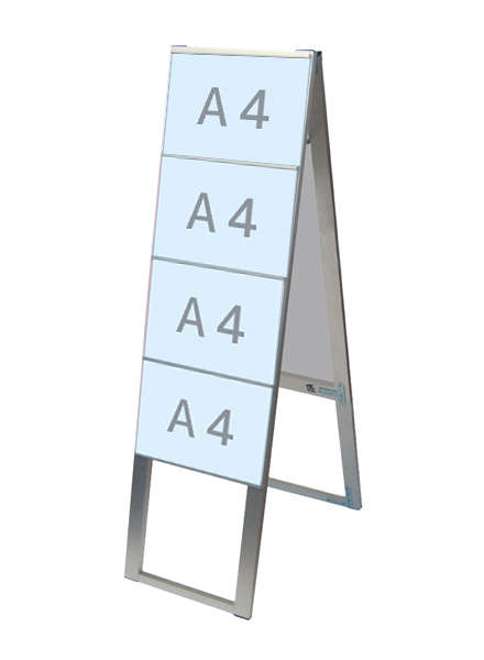 常磐精工 カードケーススタンド看板 A4横8両面ハイ CCSK-A4Y8RH|【店舗用品】