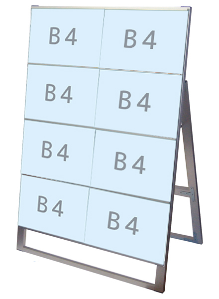 常磐精工 カードケーススタンド看板 B4横8片面 CCSK-B4Y8K|【店舗用品】