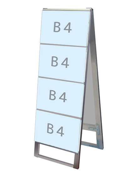 常磐精工 カードケーススタンド看板 B4横8両面 CCSK-B4Y8R|【店舗用品】