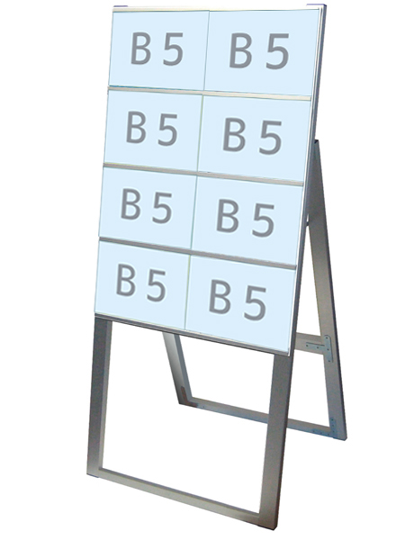 常磐精工 カードケーススタンド看板 B5横8片面ハイ CCSK-B5Y8KH|【店舗用品】