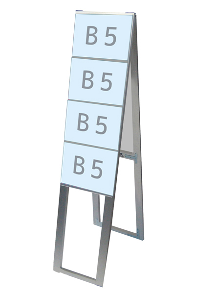 常磐精工 カードケーススタンド看板 B5横8両面ハイ CCSK-B5Y8RH|【店舗用品】