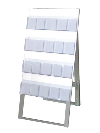 常磐精工 ケーススタンド看板 600幅4段片面ハイ CSK-600X4KH|【店舗用品】