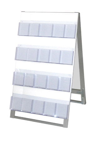 常磐精工 ケーススタンド看板 600幅4段両面 CSK-600X8R|【店舗用品】