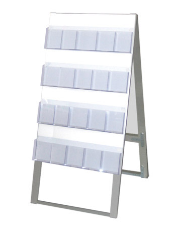 常磐精工 ケーススタンド看板 600幅4段両面ハイ CSK-600X8RH|【店舗用品】