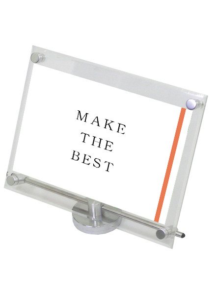 常磐精工 壁面サイン カウンターアクリルスタンドA4横 CUAS-A4Y|【店舗用品】