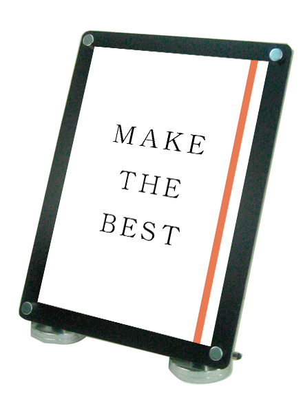 常磐精工 壁面サイン カウンターブラックスタンドA3縦 CUBS-A3T|【店舗用品】