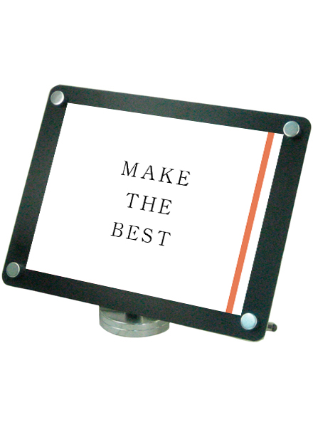 常磐精工 壁面サイン カウンターブラックスタンドA4横 CUBS-A4Y|【店舗用品】