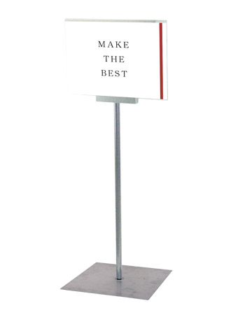 常磐精工 ポールスタンド フロアサインスタンド A4横ロウ DOYA3-A4YL|【店舗用品】