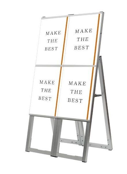 常磐精工 ポスタースタンド イージーリンクスタンド看板 A4 2セット ELSK-A4T2K-2SET|【店舗用品】