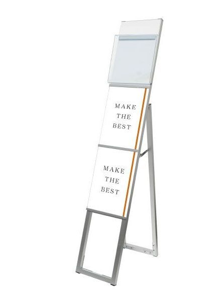 常磐精工 ポスタースタンド イージーリンクスタンド看板 A4縦2片面カタログケース屋内用 ELSK-A4T2K-KC|【店舗用品】