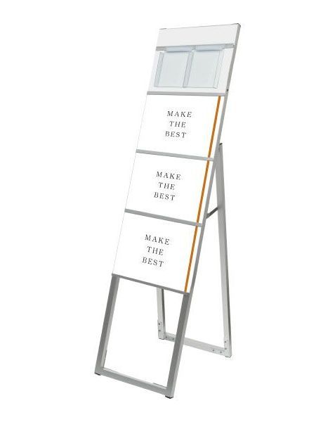 常磐精工 ポスタースタンド イージーリンクスタンド看板 A4横3片面パンフレットケース屋内用 ELSK-A4Y3K-PC|【店舗用品】