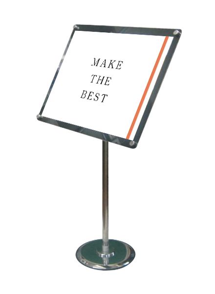 常磐精工 ポールスタンド フリーアングルアクリルスタンド90 A2ブラック FAACS90-A2B|【店舗用品】