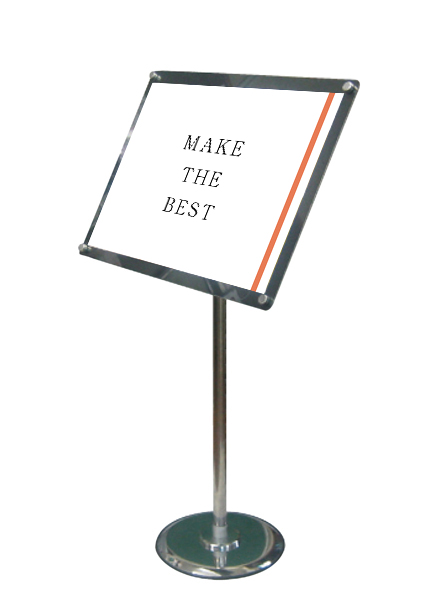 常磐精工 ポールスタンド フリーアングルアクリルスタンド90 A3ブラック FAACS90-A3B|【店舗用品】