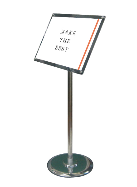 常磐精工 ポールスタンド フリーアングルアクリルスタンド A4ブラック (1m以下) FAACS-A4B|【店舗用品】