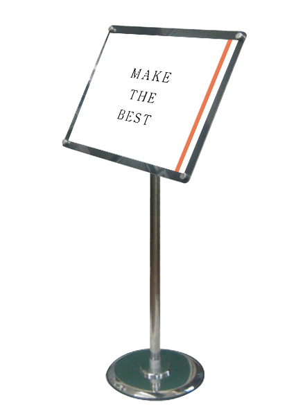 常磐精工 ポールスタンド フリーアングルアクリルスタンド B4ブラック (1m以下) FAACS-B4B|【店舗用品】