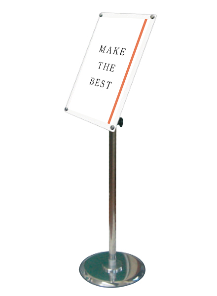 常磐精工 ポールスタンド フリーアングルアクリルスタンド150 A4ホワイト FAACS150-A4W|【店舗用品】