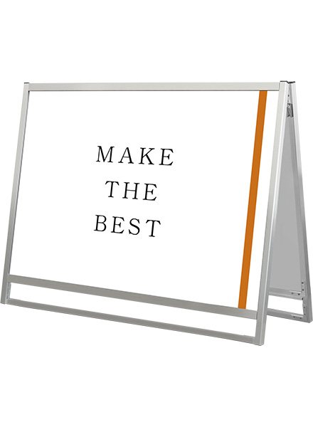 常磐精工 ポスタースタンド フラットオープンスタンド看板A0横ロウ両面 FOSK-A0YLR|【店舗用品】