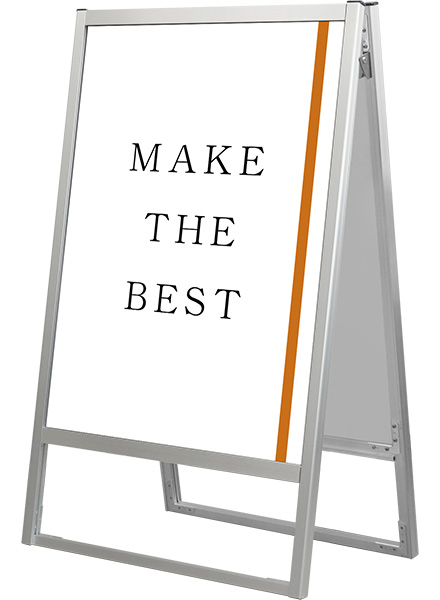 常磐精工 ポスタースタンド フラットオープンスタンド看板A1両面 FOSK-A1R|【店舗用品】