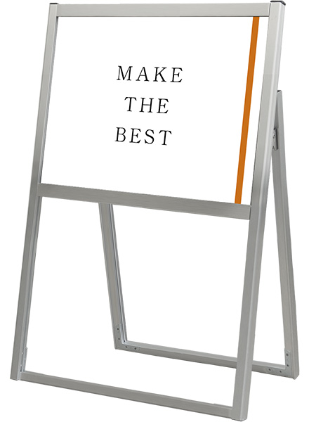 常磐精工 ポスタースタンド フラットオープンスタンド看板A2横片面 FOSK-A2YK|【店舗用品】