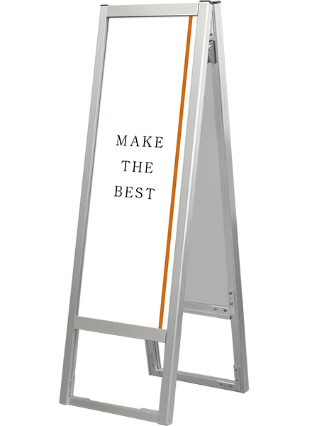 常磐精工 ポスタースタンド フラットオープンスタンド看板A3縦縦両面 FOSK-A3TTR|【店舗用品】