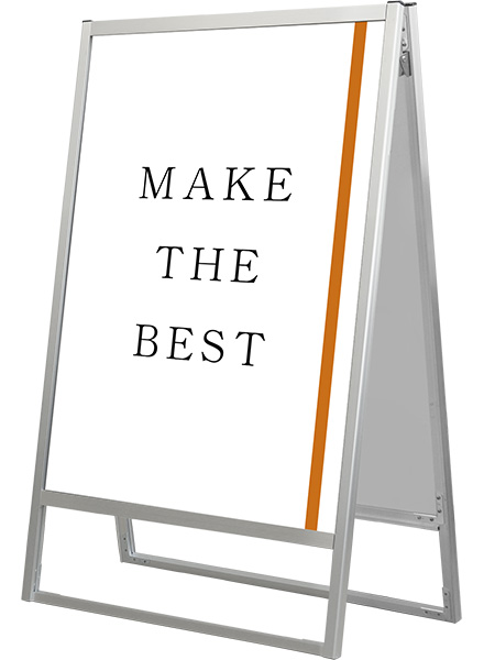 常磐精工 ポスタースタンド フラットオープンスタンド看板B1両面 FOSK-B1R|【店舗用品】