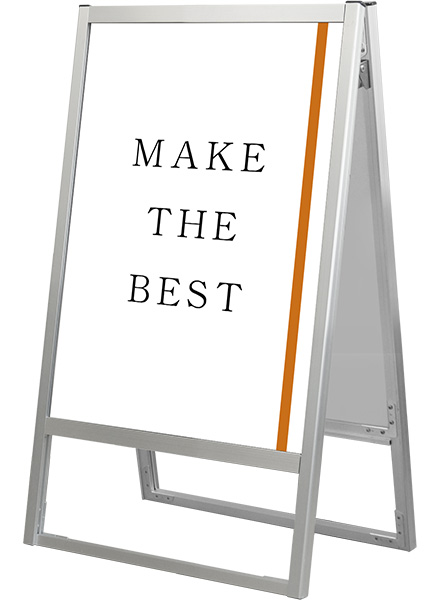 常磐精工 ポスタースタンド フラットオープンスタンド看板B2両面 FOSK-B2R|【店舗用品】