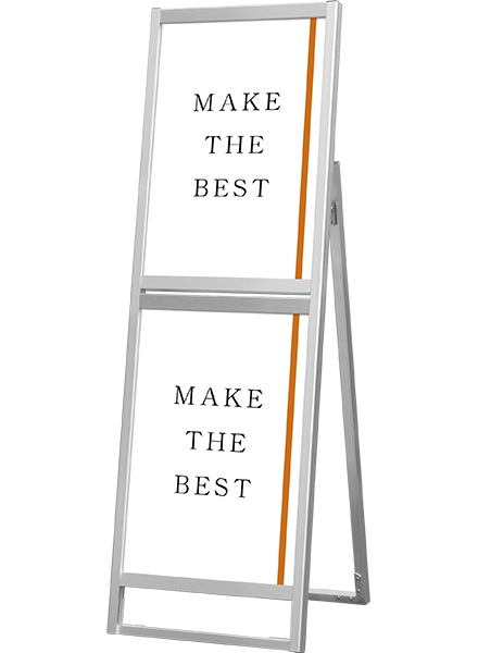 常磐精工 ポスタースタンド フラットオープンスタンド看板コンビA2A2片面 FOSKC-A2A2K|【店舗用品】