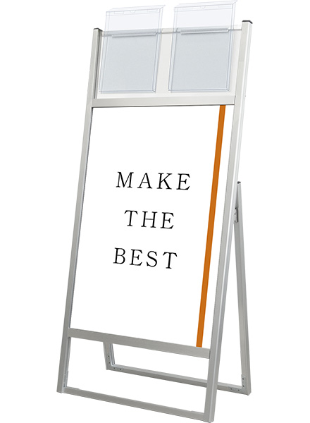 常磐精工 ポスタースタンド フラットオープンスタンド看板カタログケース付A1片面 FOSKK-A1K-G|【店舗用品】