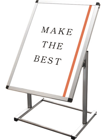 常磐精工 ポスタースタンド フロアバリウススタンドI型 A1縦 FVAIAC-A1T|【店舗用品】