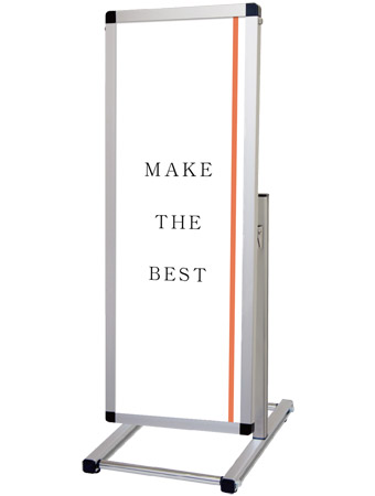 常磐精工 ポスタースタンド フロアバリウススタンドI型 A3縦縦ロウ FVAIAC-A3TTL|【店舗用品】