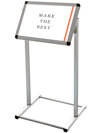 常磐精工 ポスタースタンド フロアバリウススタンドI型 A3横 FVAIAC-A3Y|【店舗用品】