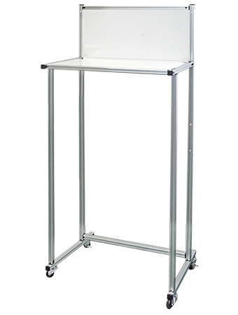 常磐精工 アルミフレーム グァンチャ600 シルバー キャスター付き G600K|【店舗用品】