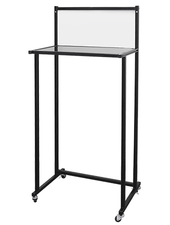 常磐精工 アルミフレーム グァンチャ600 ブラック キャスター付き G600KB|【店舗用品】