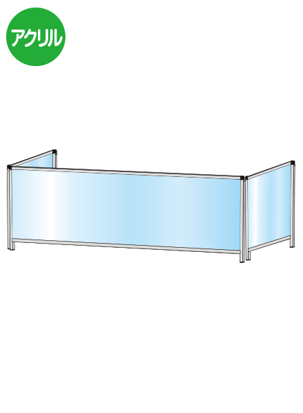 常磐精工 パーテーションスタンド三面450X1100ロウ HBPL3F450X1100|【店舗用品】