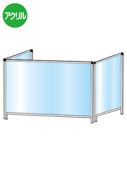 常磐精工 パーテーションスタンド三面600X900ロウ HBPL3F600X900|【店舗用品】