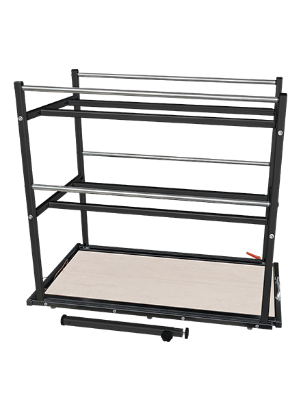 【送料別途見積】常磐精工 アルミフレーム 引き出し隊フロア H80 ブラック HDF-H80B|【店舗用品】