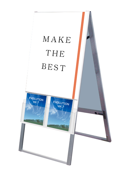 常磐精工 ポスタースタンド カタログケーススタンド看板 Uタイプ A1両面 KCSKU-A1R|【店舗用品】