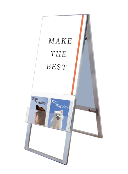 常磐精工 ポスタースタンド カタログケーススタンド看板 Uタイプ A2両面 KCSKU-A2R|【店舗用品】