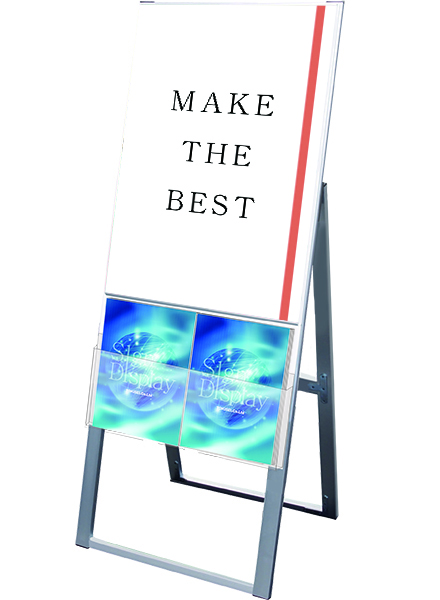 常磐精工 ポスタースタンド カタログケーススタンド看板 Uタイプ B2片面 KCSKU-B2K|【店舗用品】