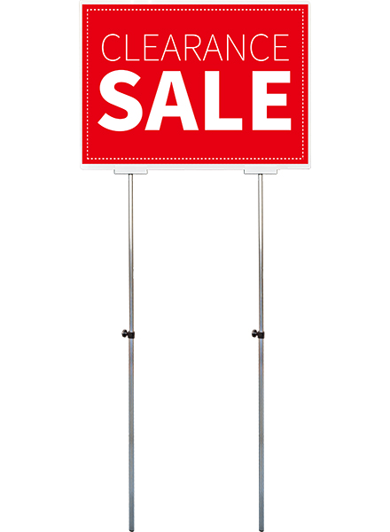 常磐精工 ポールスタンド プラカードポールB A1横 PCPAP-A1Y|【店舗用品】