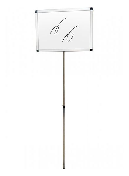 常磐精工 マーカースタンド プラカードポール ホワイトボード A2横 PCPWB-A2Y|【店舗用品】