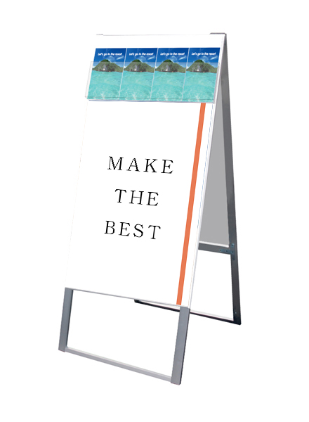 常磐精工 ポスタースタンド パンフレットケーススタンド看板 Dタイプ A1両面 PCSKD-A1R|【店舗用品】