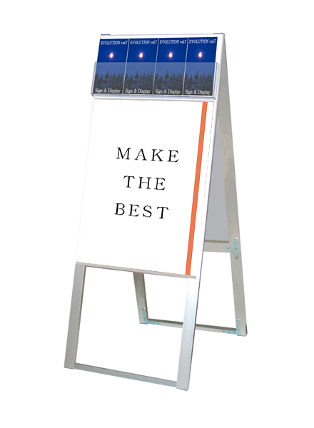 常磐精工 ポスタースタンド パンフレットケーススタンド看板 Dタイプ A2両面 PCSKD-A2R|【店舗用品】